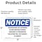Signmission Trespassing Or Loitering In And Around School OSHA Notice Sign, Vinyl Decal, 7in W x 5in L, 2PK OS-2PACK-NS-D-57-L-18736 - alternate 2
